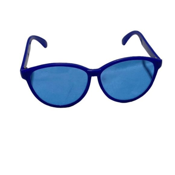 BLUE Round Frame 100% UV Toddler Sunglasses - Picture 2 of 3